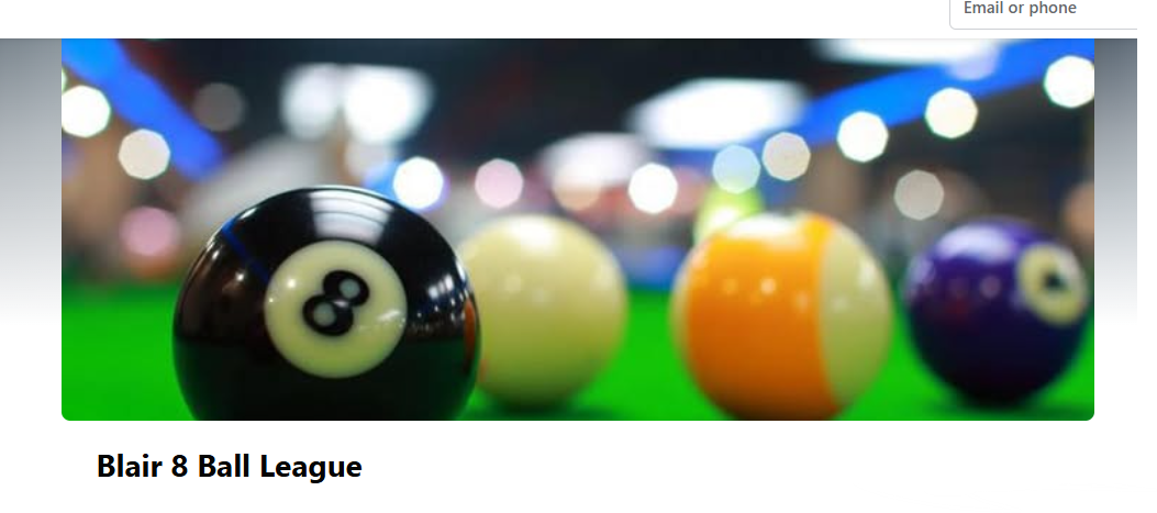 Pool balls on a green table