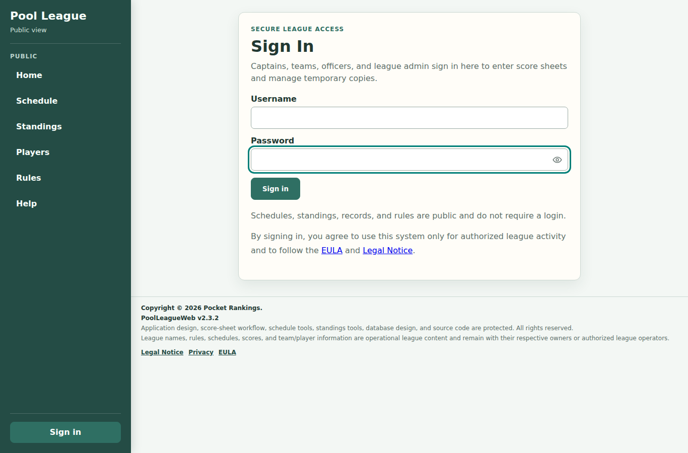 Login page reference screenshot